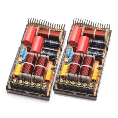 2PCS 2 Way 180W MKP Car Speaker Treble 2800Hz Bass Frequency Divider Circuits Automotive HiFi Stereo Audio Crossover Filters