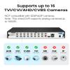 ZOSI 16 Channel 1080P Hybrid 4-in-1(TVI/AHD/CVI/CVBS) CCTV DVR with 2TB Hard Drive, AI Human/Vehicle Detection, H.265+ 16CH Surveillance Digital Video Recorder for 2MP Security Cameras, Remote Access view 2