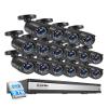 ZOSI 3K Lite 16 Channel Security Camera System with AI Human/Vehicle Detection, 16pcs 2MP Wired Indoor Outdoor CCTV Cameras, Night Vision, 24/7 Recording for Business & Warehouse, No Monthly Fees view 1