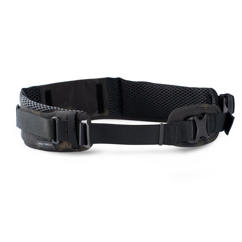 PGYTECH OneMo Camera Waist Belt for Heavy Gear, Padded Breathable Photography Belt Compatible with OneMo TAC Backpack,Quick Release Clip, Lens Bag, Filter Bag, Black Camouflage