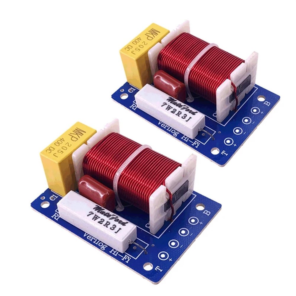2PCS 2 Way 150W DIY Speaker Filter Circuit Treble Bass Frequency Divider Home Theater HiFi Stereo Audio Crossover Filters