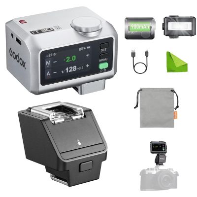 Godox iT30Pro N with TR Hot Shoe Riser N, TTL Flash for Nikon, HSS 1/8000 Seconds, 2.4G Xsystem (Master/Receiver) Full-Color Touchscreen, Flash for Nikon D810,D850,Z7,Z6,Z8,Z7II (Silver)