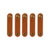 5Pcs Cable Organizer Leather Cord Keeper, Earphone Winder Storage Cable Ties, Portable IEM Earbuds Wire Wrap Holders Stocking Stuffers for Men, Travel/Work, Cable Management view 2