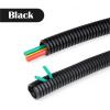 1PC PP Plastic Corrugated Pipe AD7.5~34.5mm Insulated Wire Sleeve Wrap Tube Cable Harness Split Loom Tubing(Green,AD 15.8 x ID 12mm,Open x 1 Meter) view 2