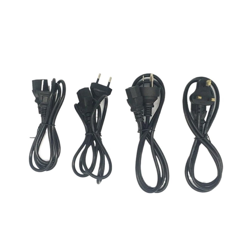 1 PCS All Power Cable 1.2 M Plug/Plug/Plug/Plug Connector for Desktop Printers Monitors Computer(UK Plug)
