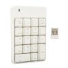 LiebeWH Compact 2.4G Wireless Numeric Keypad 18 Keys USB Number Pad for Office Home Work, Suitable for Laptop and Desktop Users (White) view 1