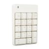 LiebeWH Compact 2.4G Wireless Numeric Keypad 18 Keys USB Number Pad for Office Home Work, Suitable for Laptop and Desktop Users (White) view 2