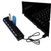 NOLITOY Port USB Multi Charger Hub with High-Speed Mbps Data Transfer Protection and Off Switch for Laptop PC Desktop Use Black view 3