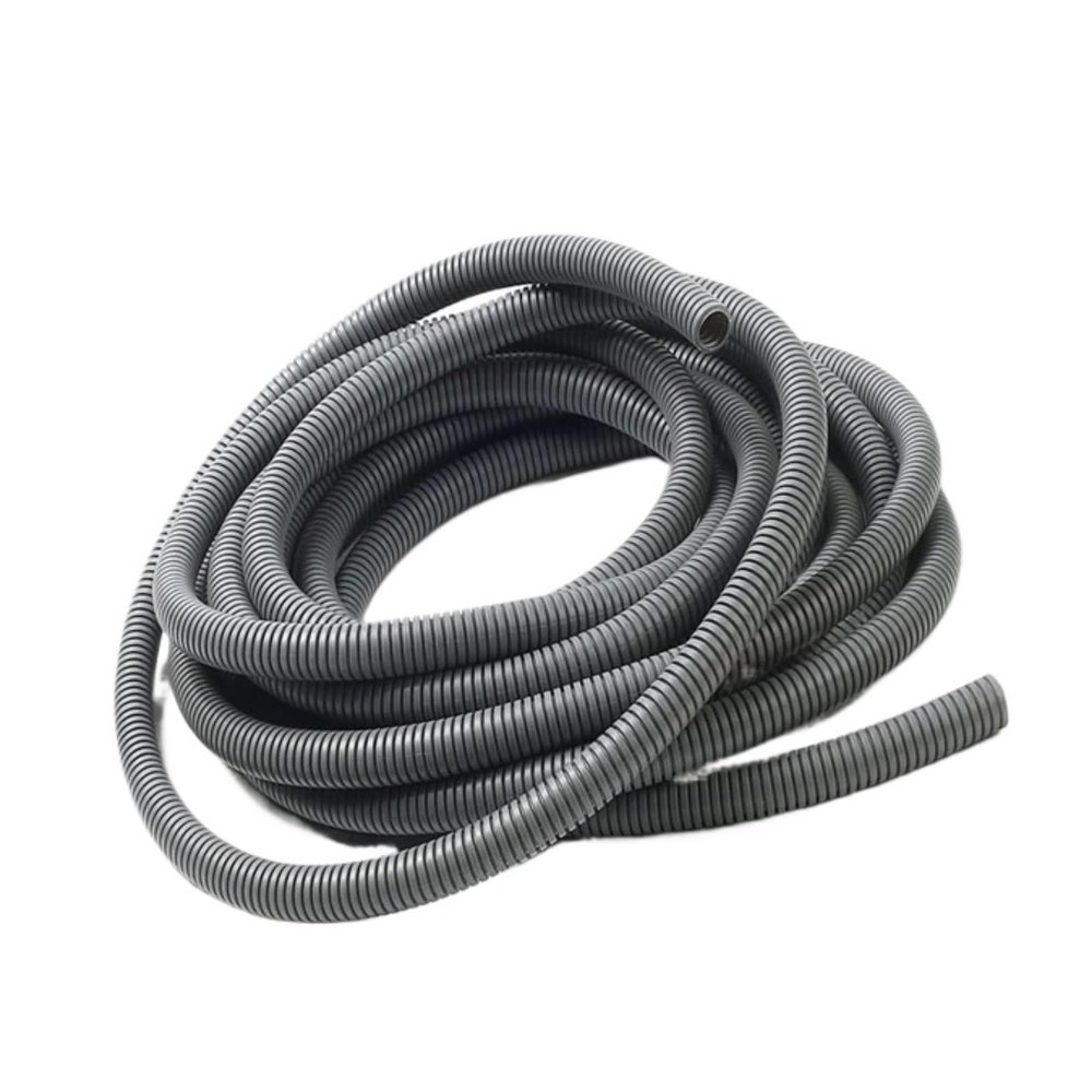 1PC 7mm-28mm Color PE Insulated Corrugated Pipe Wire Hose Plastic Cable Heat Resistant Protective Sleeve(Black Closure,25mm)