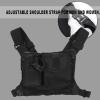 Mrisata Two Way Radio Chest Pocket Pack Backpack Radio Accessory Pouch Holder Carry Case, Walkie Talkie Chest Holster with Pouch view 3