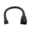 ACGTUY Angitu Graphic Card 4Pin PWM Fan Adapter GPU Motherboard Cable Compatible with 4pin and 3pin Fan Black Sleeved 30cm view 1