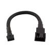 ACGTUY Angitu Graphic Card 4Pin PWM Fan Adapter GPU Motherboard Cable Compatible with 4pin and 3pin Fan Black Sleeved 30cm view 2