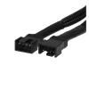 ACGTUY Angitu Graphic Card 4Pin PWM Fan Adapter GPU Motherboard Cable Compatible with 4pin and 3pin Fan Black Sleeved 30cm view 3