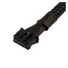 ACGTUY Angitu Graphic Card 4Pin PWM Fan Adapter GPU Motherboard Cable Compatible with 4pin and 3pin Fan Black Sleeved 30cm view 4