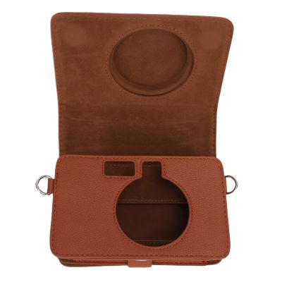 Drfeify Camera Box/Cover, PU Leather Protective Bag for MS200 Instant Camera, Magnetic Cover, ScratchResistant Storage for Travel Enthusiasts (Brown)