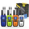 Topsung Walkie Talkies for Adults Long Range Rechargeable 2 Way Radios 4 Pack(Blue Green Orange Silver) view 1