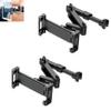 MCOTOP Ipad Holder for car Backseat 2 Pack, iPad Headrest Mount for 5.3-12.9" iPads/Phones, Car Tablet Holder with 360 Adjustable Rotating, Upgraded iPad Mount, Road Trip Essentials (Black) view 1