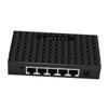 DECHOUS Gigabit Ethernet Unmanaged Network Switch LAN Splitter Plug and Play with LED Indicator for High-Speed Wired Connections Compatible with Mbps Devices North America Power Adapter view 1