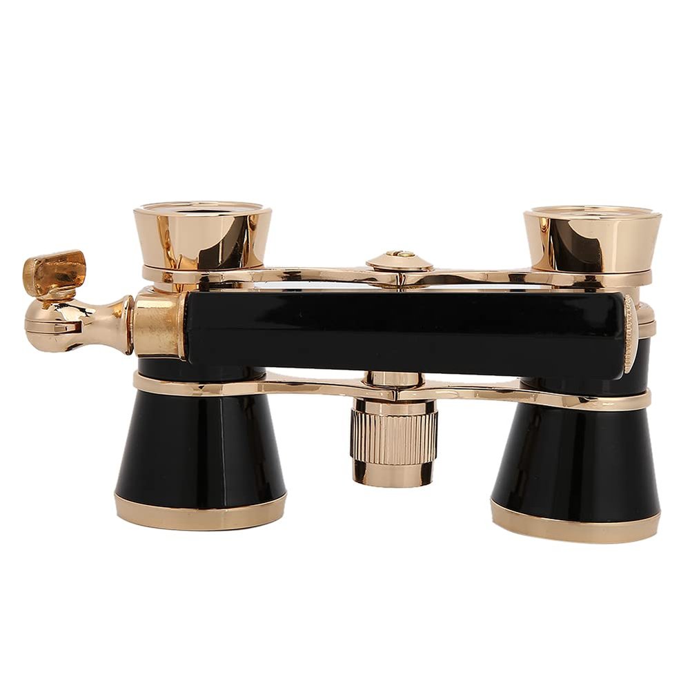 ZJchao Opera Glasses, 3X25 Binoculars Telescope Opera Binocular Telescope Small Portable Theater for Women Girls Kids (Black)