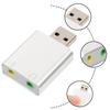 GALPADA USB External Stereo Sound Adapter Plug and Play No Driver Needed with Microphone and Headphone Jack for Gaming Music and Laptop Audio Replacement view 3