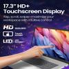 HP 17.3 Touchscreen Laptop Computer, Intel 12-Core Ultra 7 255U, Windows 11 Pro, Wi-Fi 6, Bluetooth 5.4, HD Camera, Backlit KB, 32GB DDR5, 1TB SSD, W11 Pro,W/O Mouse view 3
