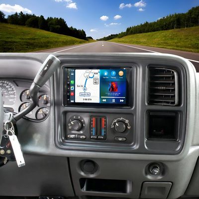 4G+64G Android 14 Car Stereo for GMC Sierra 1500 2500 3500 2003-2006 with Carplay & Android Auto GPS Navigation 7" Car Stereo Radio Head Unit w/Bluetooth WiFi FM/RDS Backup Camera Mirror Link SWC