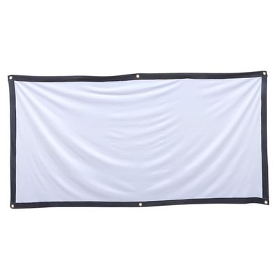 VALICLUD Foldable Anti-Crease Projector Screen with Hooks Indoor Outdoor Use Thick Polyester Material for Classroom Home Theater and Office Presentations