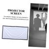 VALICLUD Foldable Anti-Crease Projector Screen with Hooks Indoor Outdoor Use Thick Polyester Material for Classroom Home Theater and Office Presentations view 2