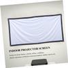 VALICLUD Foldable Anti-Crease Projector Screen with Hooks Indoor Outdoor Use Thick Polyester Material for Classroom Home Theater and Office Presentations view 3