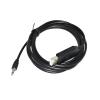 Treayes F&T>D*I FT232RL CHIP USB to TRS 2.5MM Audio Ja-ck Connector RS485 Converter Programming Cable for MFC DODIAGNOSTIC Port to PC(1.8m,Transparent USB) view 2