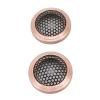 VELATEMOR Speaker -Mesh Grill Cover, 2 Pieces Simple Installation Speakers Round Grill Cover Protector for Home (Rose Gold) view 3