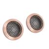 VELATEMOR Speaker -Mesh Grill Cover, 2 Pieces Simple Installation Speakers Round Grill Cover Protector for Home (Rose Gold) view 4