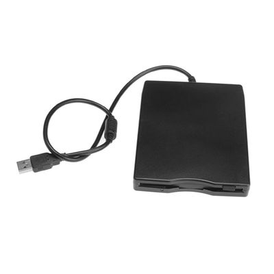 VANZACK USB Portable External Floppy Disk Drive Compact USB Floppy Diskette Reader High-Speed Data Transfer Compatible with Windows Laptops and Desktops Black