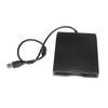 VANZACK USB Portable External Floppy Disk Drive Compact USB Floppy Diskette Reader High-Speed Data Transfer Compatible with Windows Laptops and Desktops Black view 1