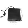 VANZACK USB Portable External Floppy Disk Drive Compact USB Floppy Diskette Reader High-Speed Data Transfer Compatible with Windows Laptops and Desktops Black view 2