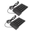 Fydun Wired Number Pad Ergonomic Design Wired Numeric Keypad 18 Keys Numeric Keypad PC Laptop Desktop - Input Devices Financial Security and Accounting (2 PCS) view 2