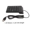 Fydun Wired Number Pad Ergonomic Design Wired Numeric Keypad 18 Keys Numeric Keypad PC Laptop Desktop - Input Devices Financial Security and Accounting (2 PCS) view 3