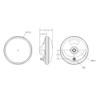Full-Band GNSS Antenna With Dual Four-Point Feed RHCP For CORS Survey GPS for Galileo BeiDou GLONASS L-Band,For ZED-F9P BD970 BD982 BD992, IP67 Waterproof view 2