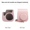 Zerodis Camera Case Camera Cases Bag with Metal Buckle Adjustable Strap Lightweight Photography Pouch Organizer Water Proof for Storage PU Leather Cover Single (Pink) view 2