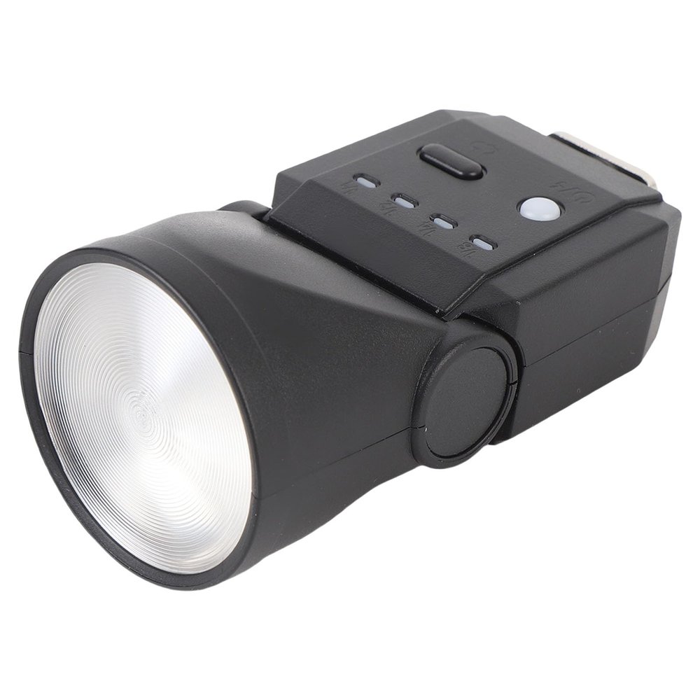 ASHATA Mini Camera Flash, Digital Film DSLR Flashlight Portable Hot Shoe Mount Universal External Fill Light F02, for GN8 6500K CRI97