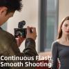 ASHATA Mini Camera Flash, Digital Film DSLR Flashlight Portable Hot Shoe Mount Universal External Fill Light F02, for GN8 6500K CRI97 view 3
