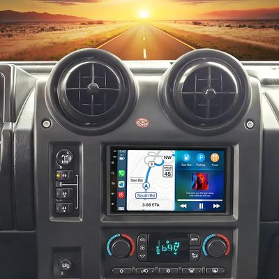 7" 4G+64G Android 14 Car Stereo for Hummer H2 2003-2007 Car Stereo Radio Head Unit w/Carplay & Android Auto GPS Navigation Car Audio Receivers w/Bluetooth WiFi FM/RDS Backup Camera Mirror Link