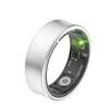 dyuanetec Ring D2 Smart Ring, Fitness/Sleep Tracker, Step Counting, Titanium IP68 Waterproof (Silver, 12#) view 1