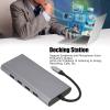 11 in 1 Type C Hub, USB C Docking Station, 4K HD Aluminum y Type C Dock with 100W PD Charging, 5Gbps Data Transfer, Ethernet, Card Reader for, XPS, Mate 10 Pro view 4