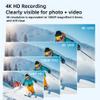 KSNWZ Wearable Action Body Cam, Thumb Action Camera, 170 Wide Field of View and WiFi Mobile, Hands Free Recording Body Worn Camera for Life Recording,White view 3
