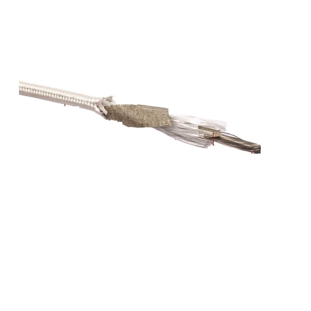 5m Mica Nickel Plated Wire 600 Degrees Electromagnetic Heating High Temperature Resistance Glass Fiber Braided Cable(6.0 Square 600 degre)