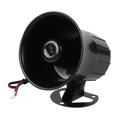 ANGGREK Security Alarm Siren Speaker, ABS Material 110dB Loud Horn Alarm for Outdoor Use, Easy Installation for Home Security