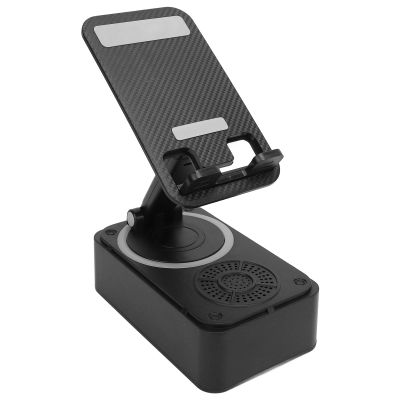 Dpofirs Nonslip Mobile Phone Stand, Speaker, Plays Music from U Disk, Stable Holder for Home Travel, ABS Material
