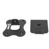 Keenso Space Saving Loudspeaker Wall Mounting Class, Simple and Stylish Design for HW Q930B HW Q930C Q990B Q990C SX Q990B Barlies in Black view 4