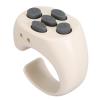 Dpofirs Scrolling Ring, Power Bank Function Stable Connection Camera Remote Shutter Page Turner 32.8ft Range Small with Charging Case for Tablet (Beige) view 3